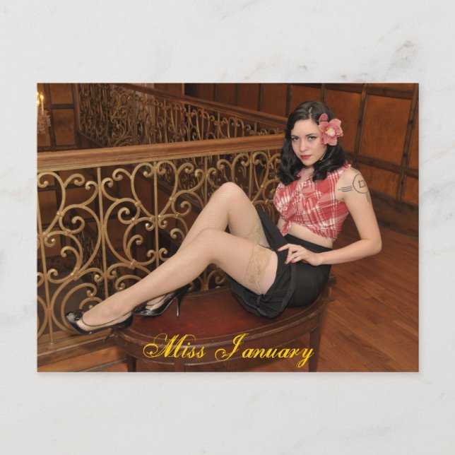 Cartão Postal Miss Janeiro-Cartão postal (Frente)