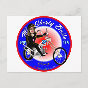 Cartão Postal Miss Liberty Belle
