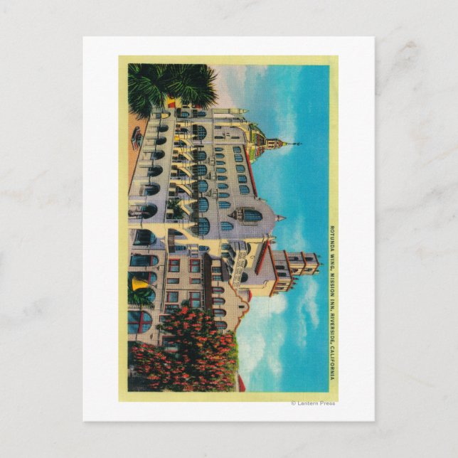 Cartão Postal Missão Inn, Rotunda WingRiverside, CA (Frente)