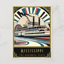 Cartão Postal Mississipi | Art Deco