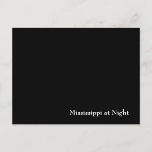 Cartão Postal Mississippi na noite