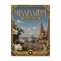 Mississippi Vintage Art Deco Era de Ouro