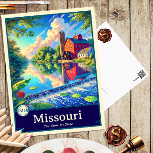 Cartão Postal Missouri   Cartão-postal Sombreado do Cel do Estil