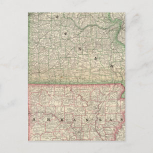 Cartão Postal Missouri e Arkansas