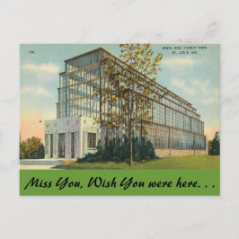 Cartão Postal Missouri, Jewel Box, Forest Park