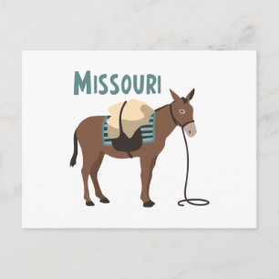 Cartão Postal Missouri Mule