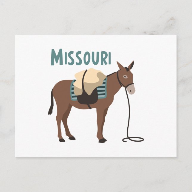 Cartão Postal Missouri Mule (Frente)