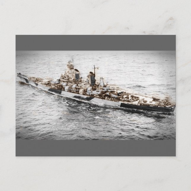 Cartão Postal Missouri no mar (Frente)