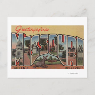 Cartão Postal Missouri (Seein's believin) - Letra grande