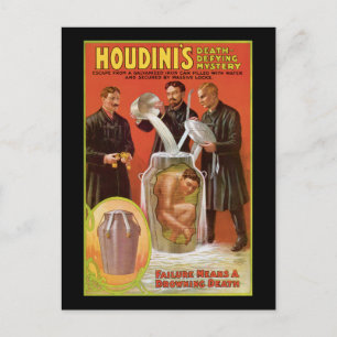 Cartão Postal Mistério de Desdefesa da Morte de Huodini, Poster