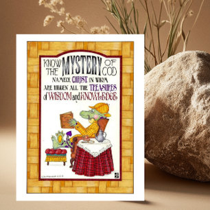 Cartão Postal Mistério de Deus Cartão-postal Inspirativo