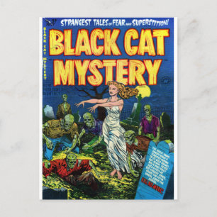 Cartão Postal Mistério de Gato Negro 1