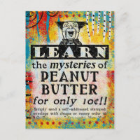 Mistérios da Manteiga de Amendoim Cartão-postal Fu