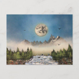 Cartão Postal Misty Falls