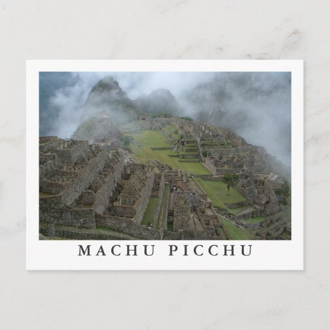 Cartão postal Misty Machu Picchu (Frente)