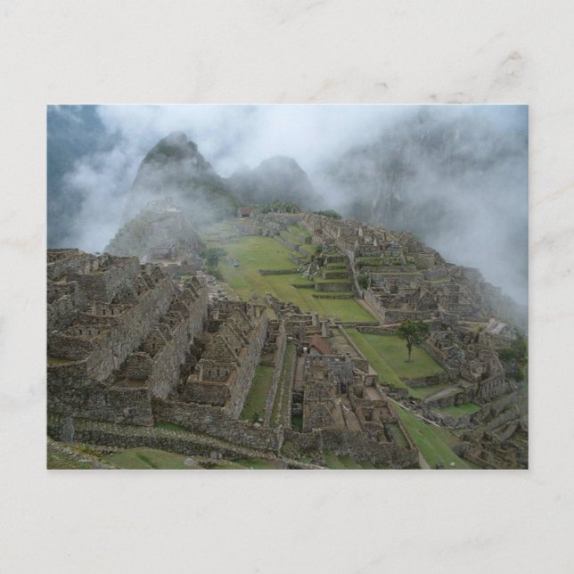 Cartão postal Misty Machu Picchu (Frente)