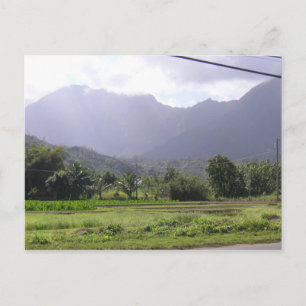 Cartão Postal Misty Mounains em Kauai, Havaí