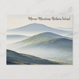 Cartão Postal Misty Mourne Mountain Norte da Irlanda do Viagem