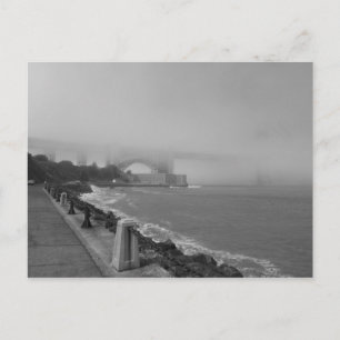 Cartão Postal Misty Ouro Gate Bridge I