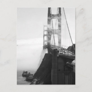 Cartão Postal Misty Ouro Gate Bridge II