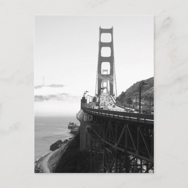 Cartão Postal Misty Ouro Gate Bridge V (Frente)