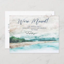 Cartão Postal Misty Watercolor Landscape (Paisagem Misty Waterco