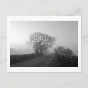 Cartão Postal Misty Winter Morning: Cheshire, Inglaterra