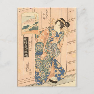 Cartão Postal Mitate Yoshiwara Goju-san Tsui - Beauty by Keisai