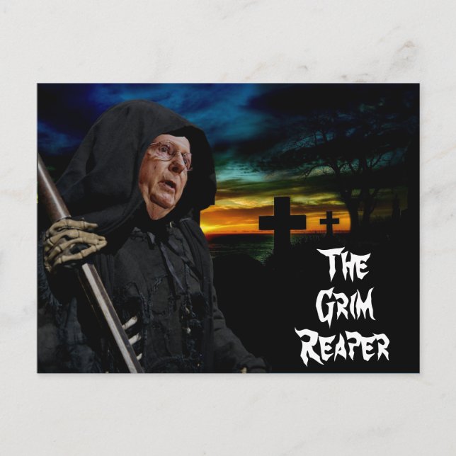 Cartão Postal Mitch McConnell Grim Reaper (Frente)