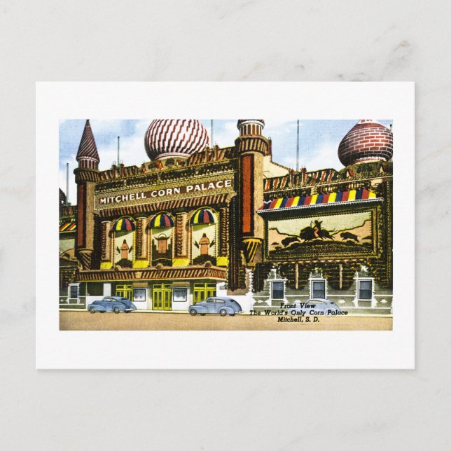Cartão Postal Mitchell Corn Palace, Mitchell, Dakota do Sul (Frente)
