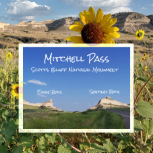 Cartão Postal Mitchell Pass, Scotts Bluff National Monument, NE