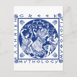Cartão Postal mitologia grega - azul