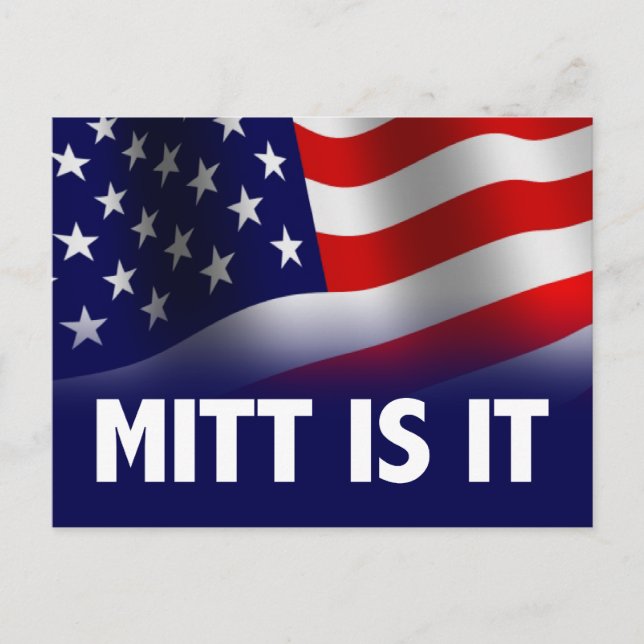 Cartão Postal Mitt É - Romney Ryan 2012 (Frente)
