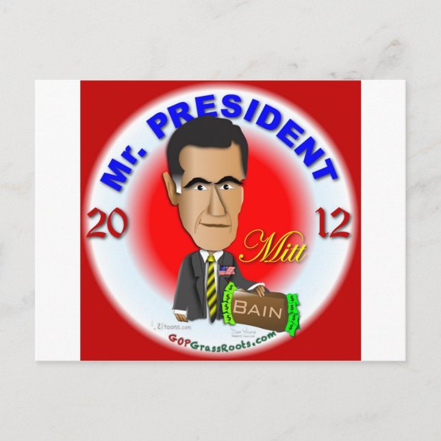 Cartão Postal Mitt Romney (Frente)