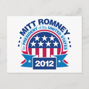 Cartão Postal Mitt Romney para o Presidente 2012