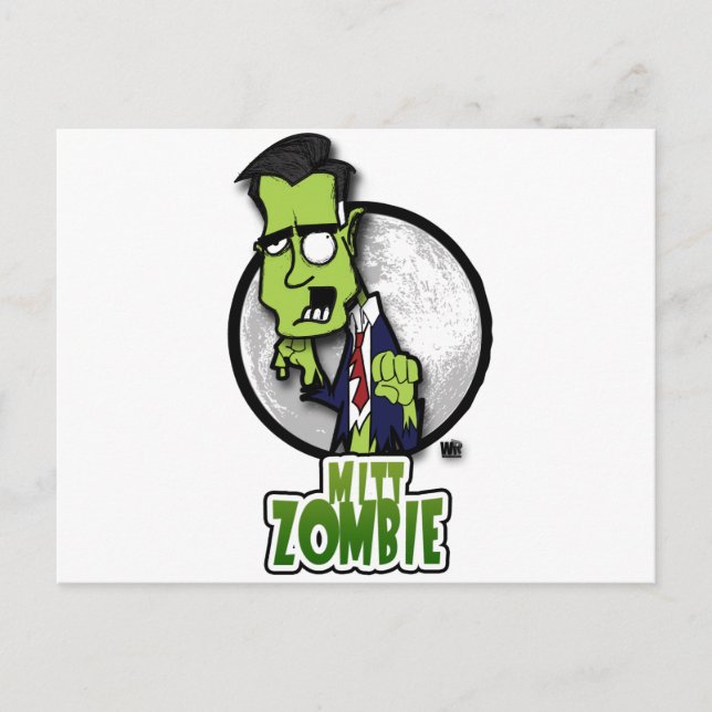 Cartão Postal Mitt Zombie (Frente)