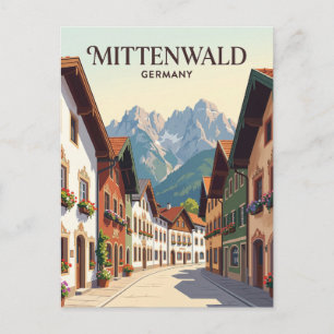 Cartão Postal Mittenwald Alemanha