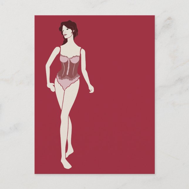 Cartão Postal m'Lady Mannequin (Frente)