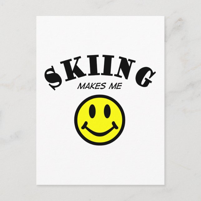 Cartão Postal MMS: Esqui (Frente)