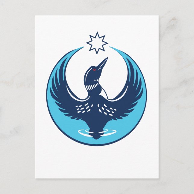 Cartão Postal MN Loon Rising (Frente)