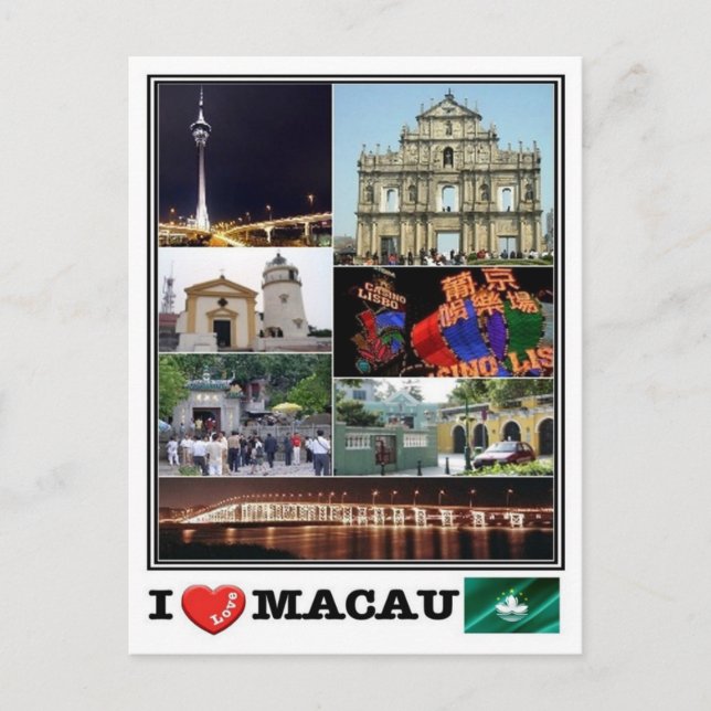 Cartão Postal MO Macau - (Frente)