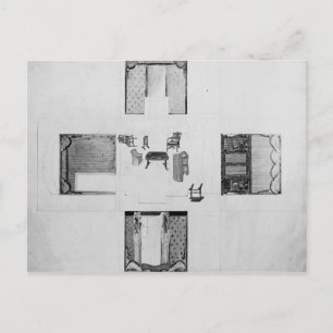Cartão Postal Mobiliário para uma sala de estar pequena