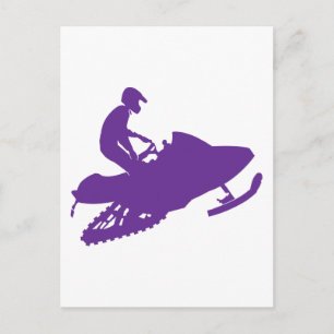 Cartão Postal Mobilizador de Neve Roxo