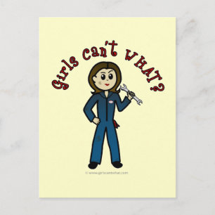 Cartão Postal Moça Mecânica Leve