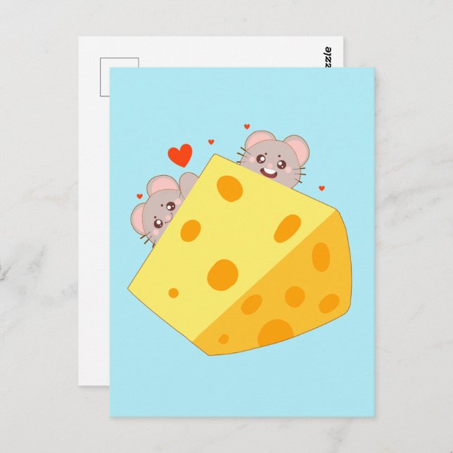 Cartão Postal Mocas E Queijo (Frente/Verso)