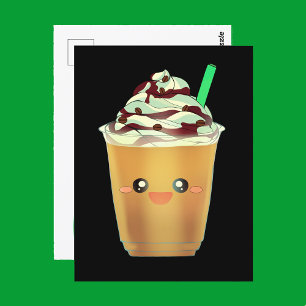 Cartão Postal Mocha Café Bebida Misturada