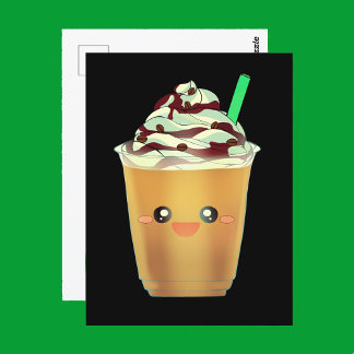 Cartão Postal Mocha Café Bebida Misturada