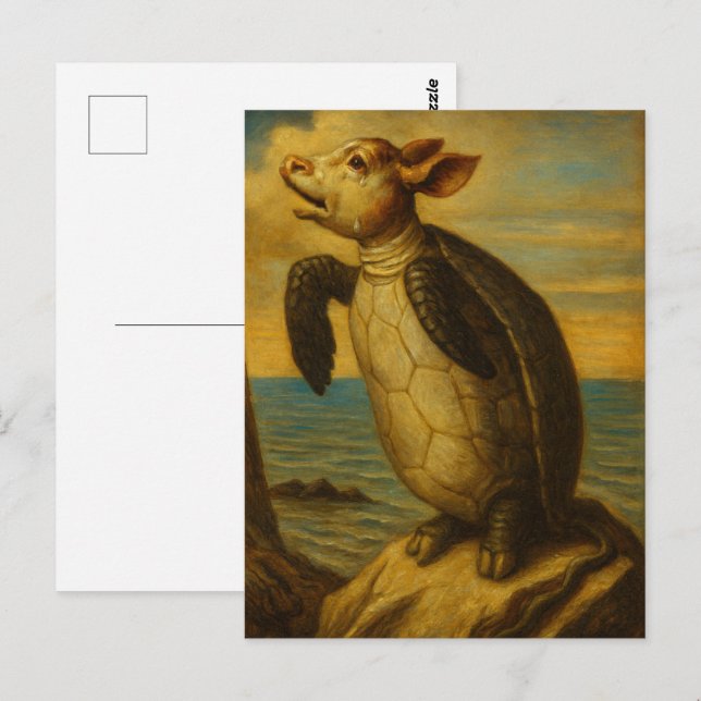 Cartão Postal Mock Turtle Lewis Carroll Character (Frente/Verso)