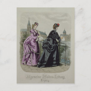 Cartão Postal Moda alemã de Leipzig