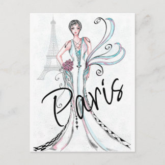 Cartão Postal Moda de Paris